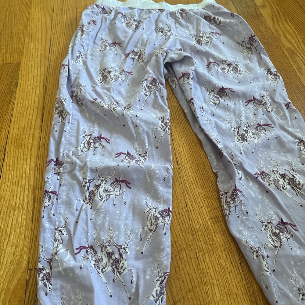 Victoria's Secret Purple Reindeer Pajama Pants - Picture 2 of 7